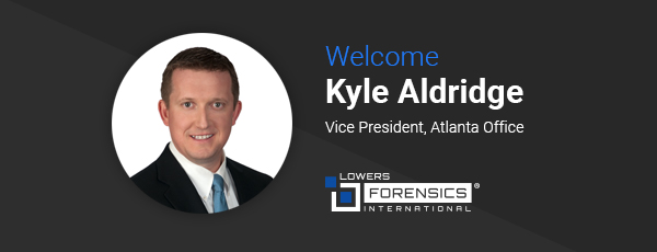 Welcome Kyle Aldridge, Vice President, Atlanta Office. 